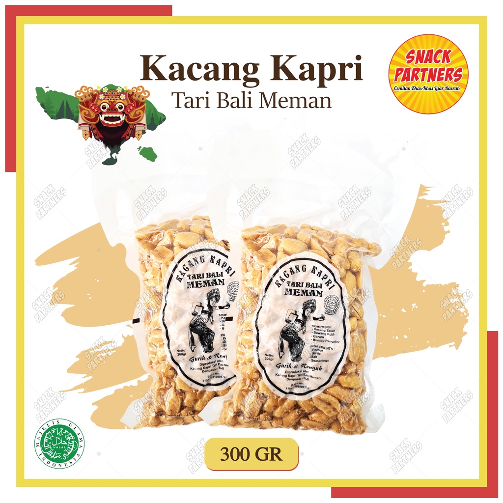 Jual Kacang Kapri Tari Bali Meman Gr Oleh Oleh Khas Bali Enak