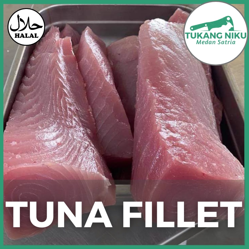 Jual Tuna Fillet Parcel Seafood Ikan Segar Frozen Beku Fresh Steak Kg