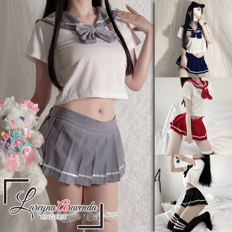 Jual Lareyna Aravenda Set Baju Lingerie Kostum Cosplay Seragam Jepang