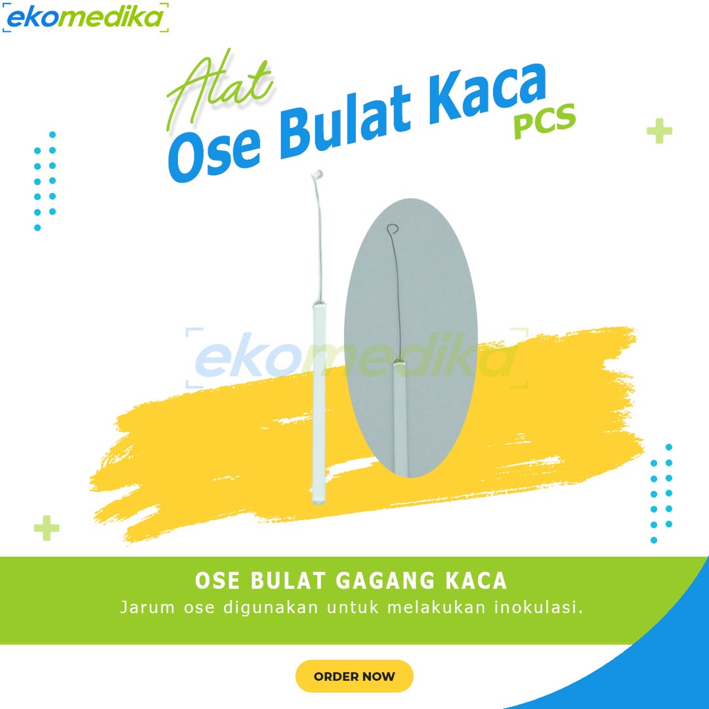 Jual Lokal Ose Bulat Kaca Jarum Ose Bulat Gagang Kaca Untuk Inokulasi