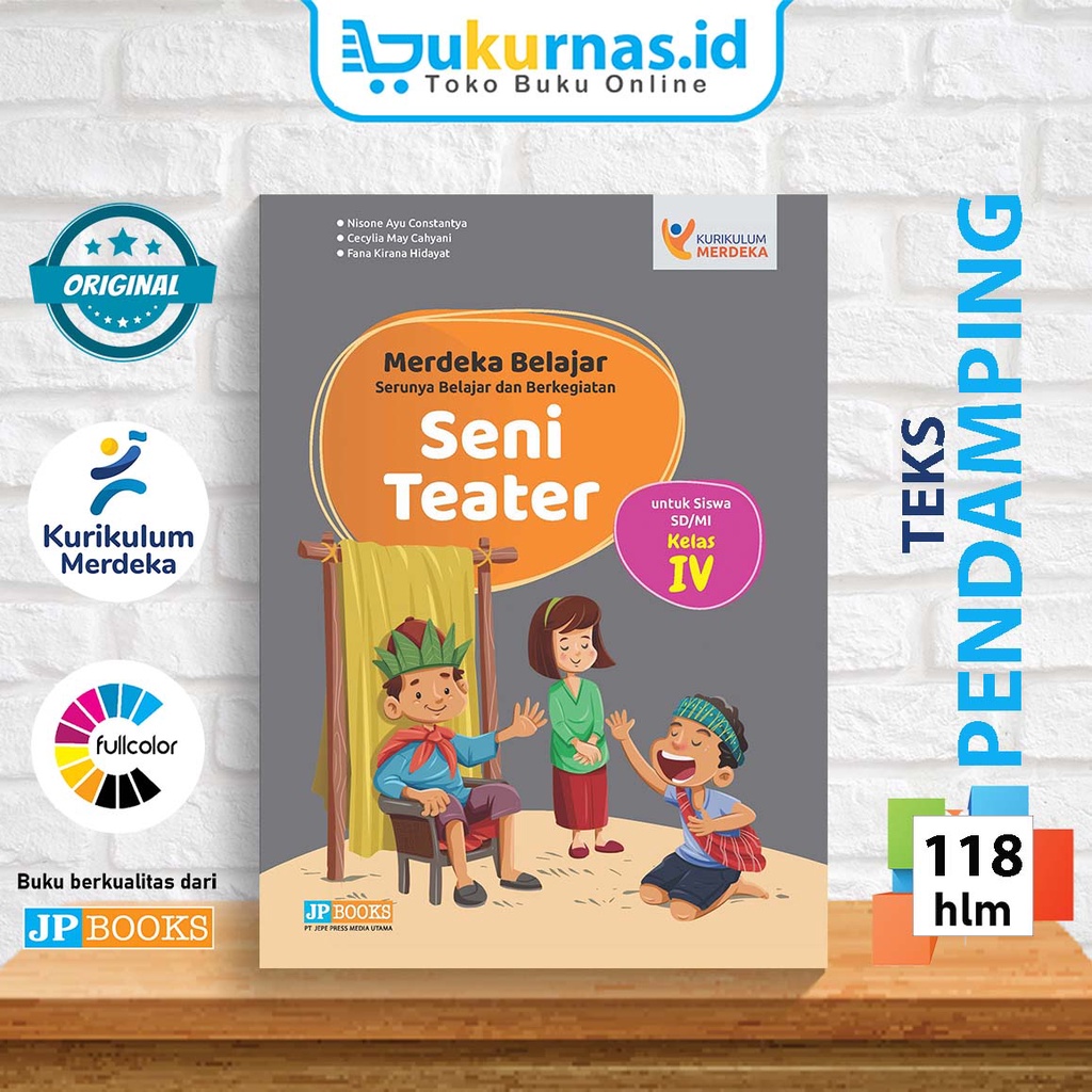 Jual Buku Teks Pendamping Seni Teater SD MI Kelas 4 Kurikulum Merdeka