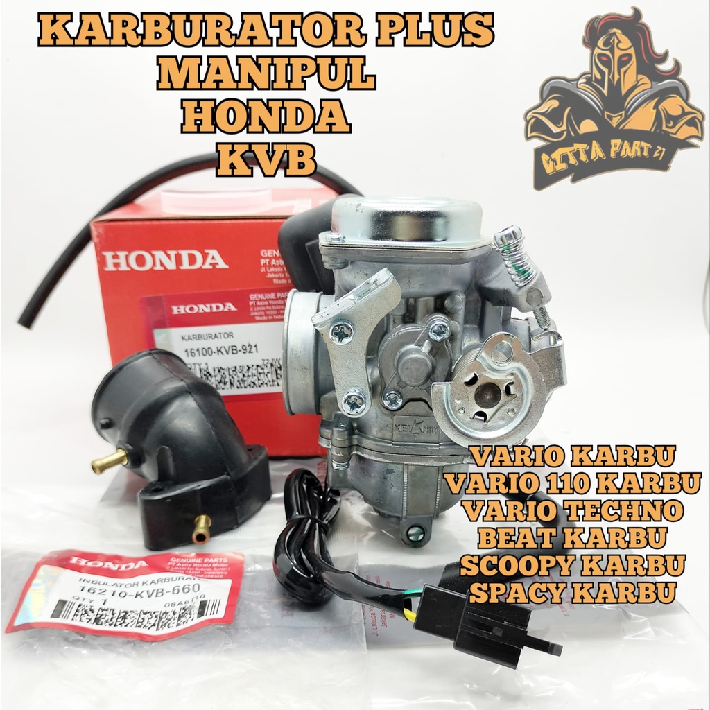 Jual KARBURATOR CARBURATOR SET PLUS MANIPUL HONDA AHM KEIHIN KVB