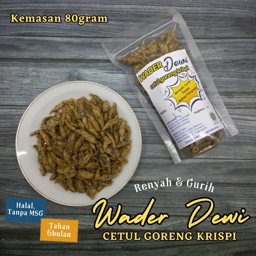 Jual IKAN CETUL GORENG CRISPY WADER DEWI 80GR Shopee Indonesia