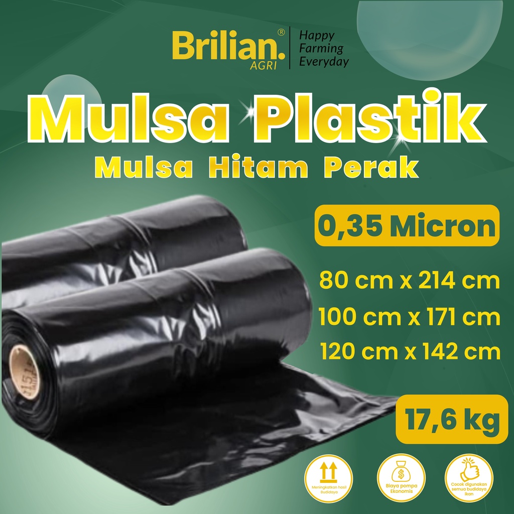 Jual Plastik Mulsa Pertanian Hitam Perak Tebal 0 35 Lebar 80 Cm 100