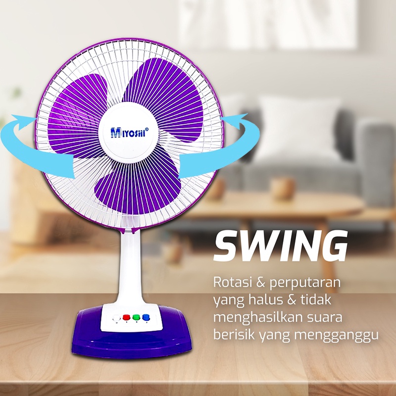 Jual World Home Kipas Angin Meja Dinding 2 In 1 Miyoshi Desk Fan 12