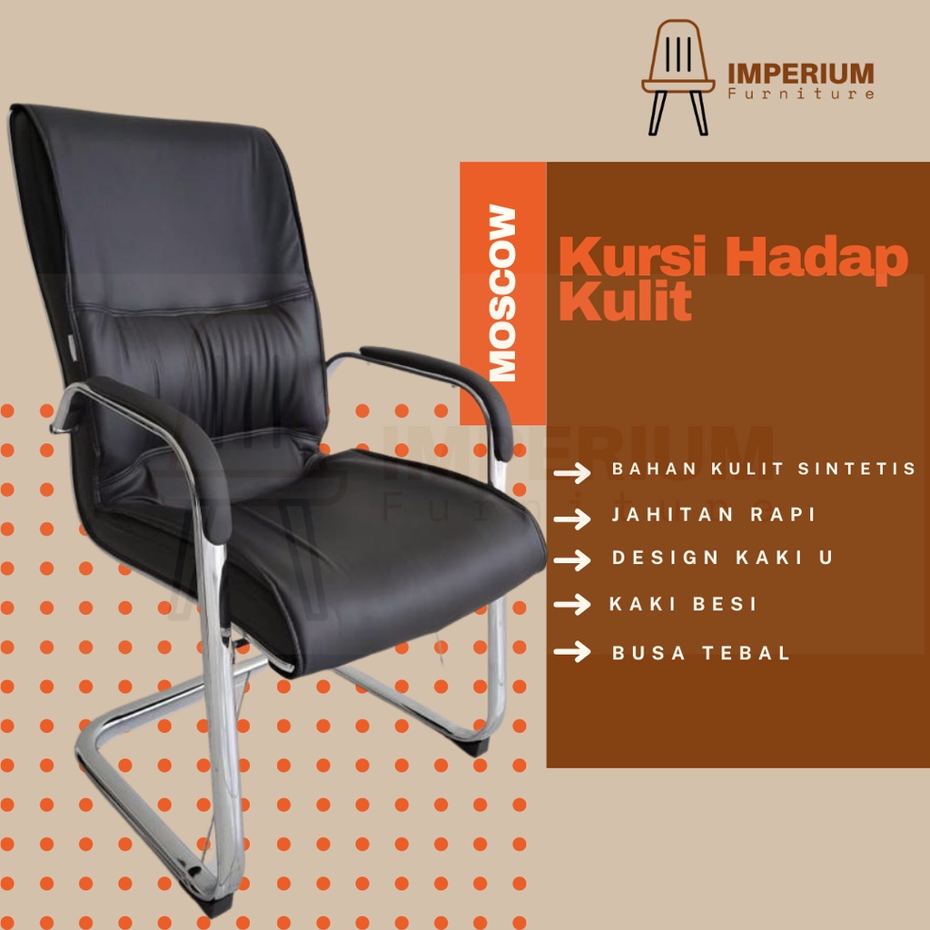 Jual Kursi Hadap Kulit Kursi Kantor Oscar Kursi Kerja Kursi Tamu