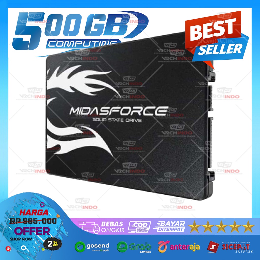 Jual Super Lightning Ssd Sata Midas Force Gb Shopee Indonesia