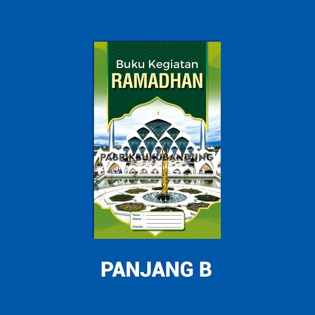 Jual Agenda Kegiatan Bulan Ramadhan Buku Catatan Amaliah Ramadan