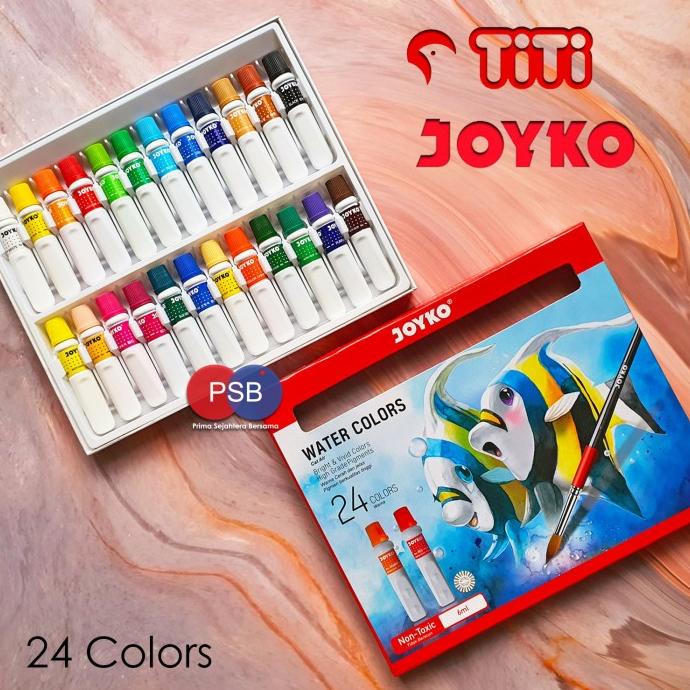 Jual Salwa Titi Joyko Watercolor 24 Colors Cat Air Titi Joyko 24