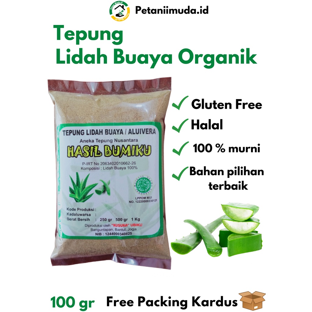 Jual Tepung Lidah Buaya Kemasan Gram Tepung Lidah Buaya Kemasan