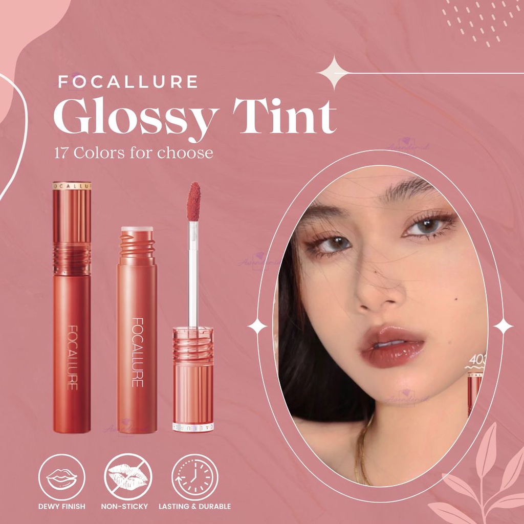 Jual Get Gift Focallure Glossy Tint Fa Lip Tint Jelly Clear