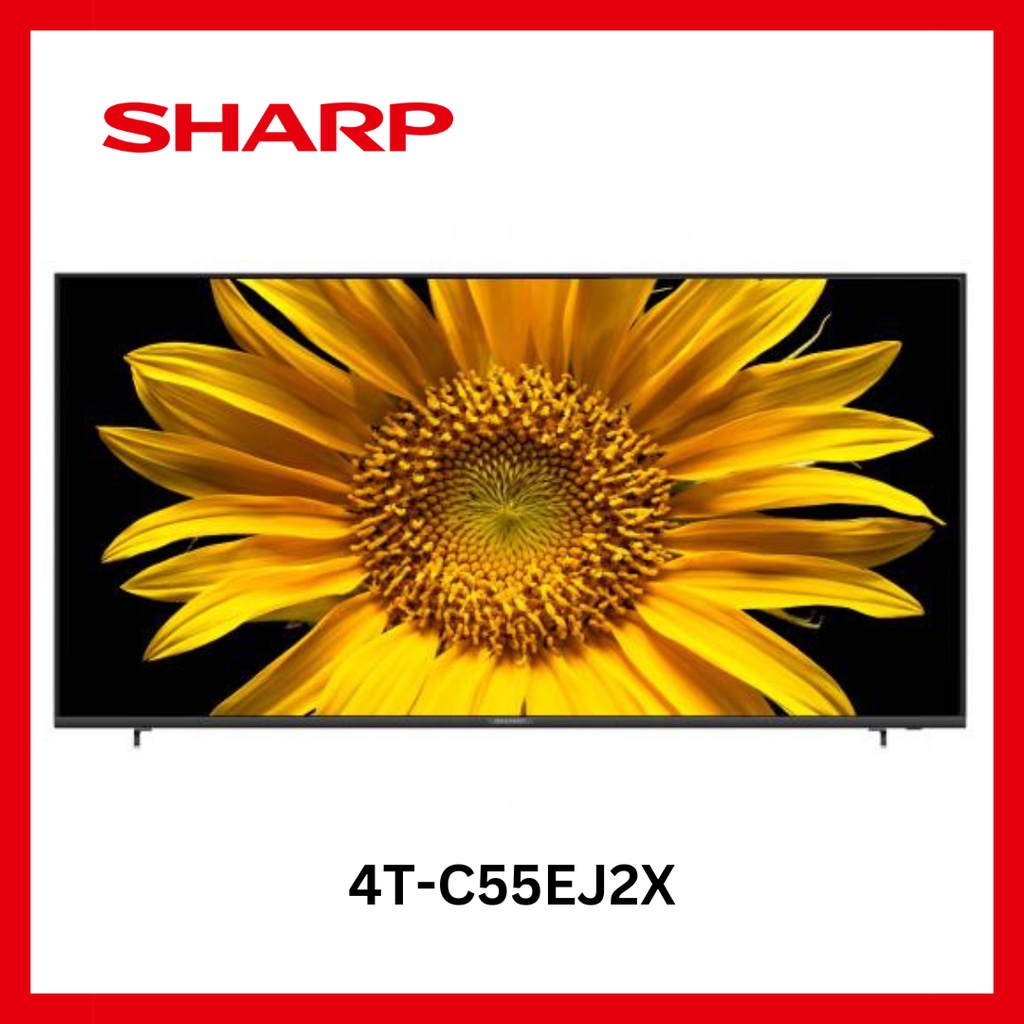 Jual SHARP 4T C55EJ2X LED 55 INCH UHD 4K HDR SMART TV GARANSI 5 TAHUN