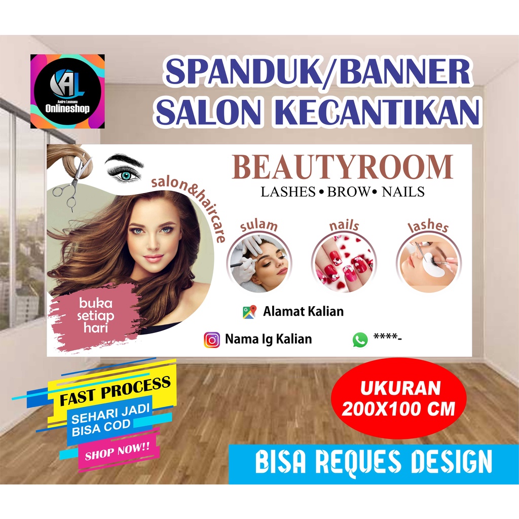 Jual Spanduk Banner Salon Kecantikan Shopee Indonesia