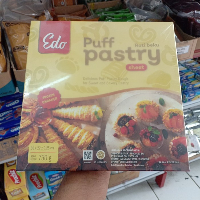 Jual Edo Puff Pastry Sheet 750 Gram Lembaran Gr Kulit Zuppa Croffle