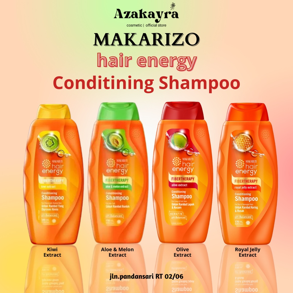 Jual Makarizo Hair Energy Fibertherapy Conditioning Shampoo Ml