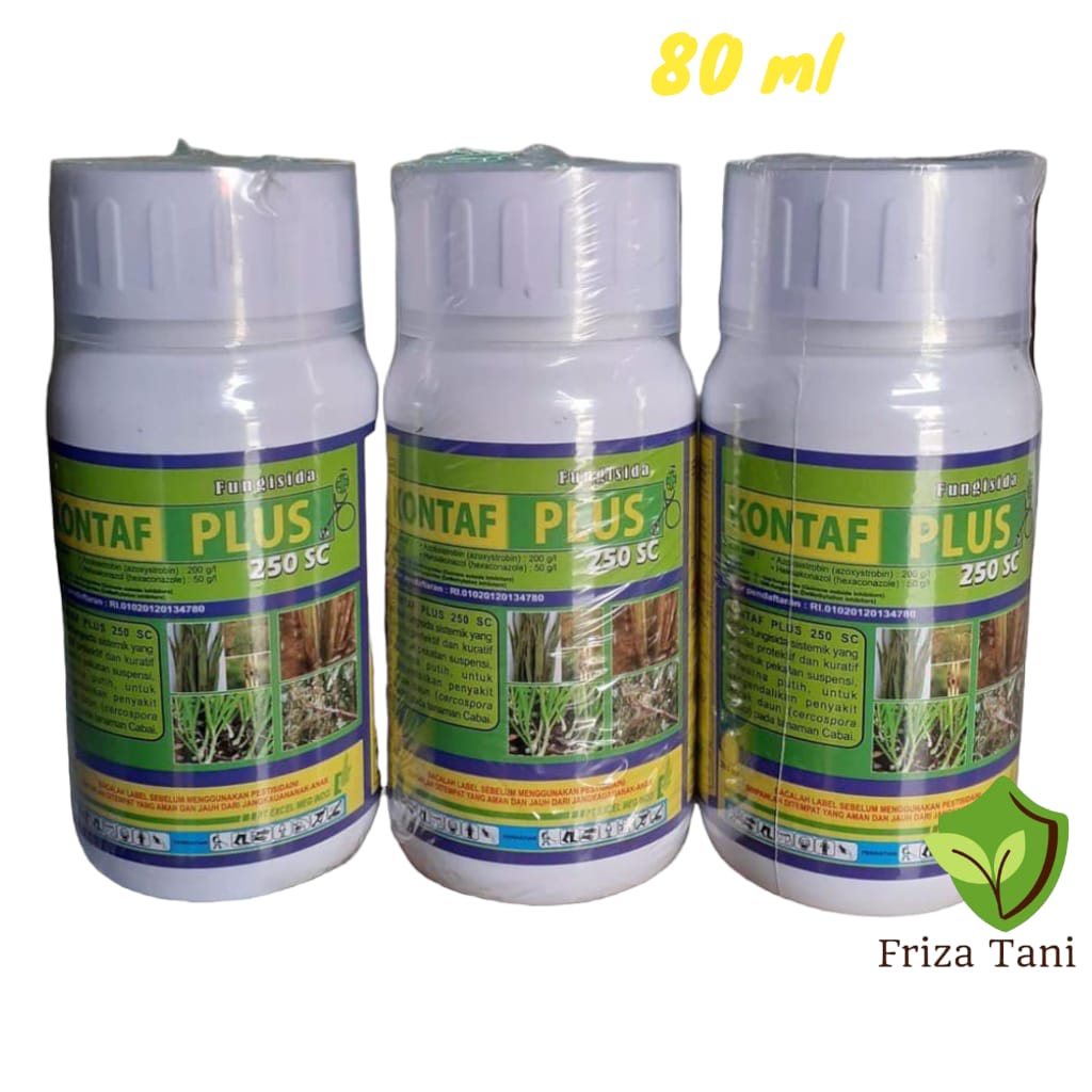 Jual Fungisida Kontaf Plus 250 SC 80ml Bahan Aktif Azoksistrobin 200 G