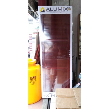 Jual Pintu Kamar Mandi Aluminum Full Panel Warna Coklat Shopee Indonesia