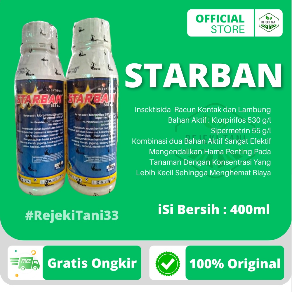 Jual Insektisida Starban Ec Ml Racun Kontak Dan Lambung