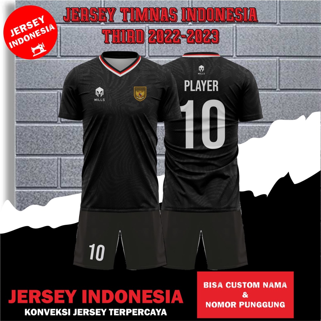 Jual Setelan Jersey Sepak Bola TIMNAS INDONESIA THIRD 3rd Jersey Timnas