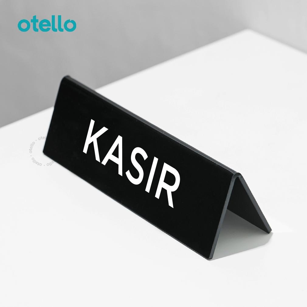 Jual Kasir Table Sign Tulisan Acrylic Papan Meja Tent Card Akrilik Tag