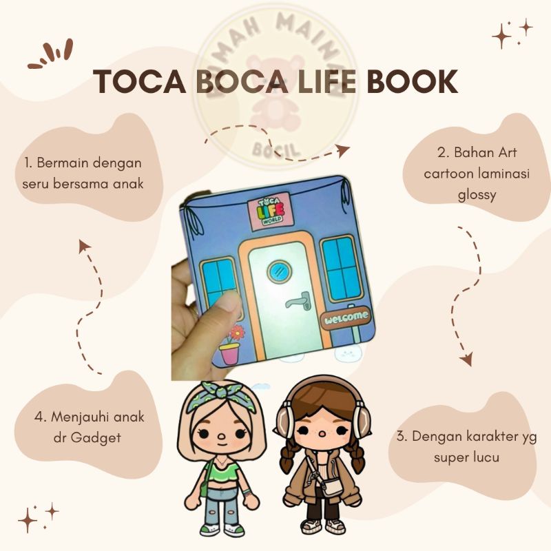 Jual TOCA BOCA BOOK TOCA BOCA LIFE WORLD MAINAN KERTAS BP BPAN BUKU