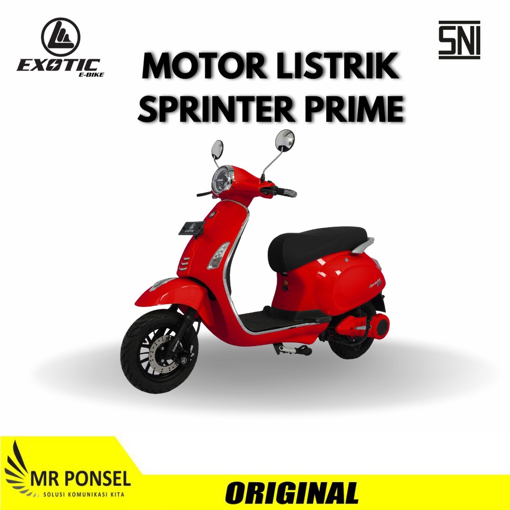 Jual Sepeda Motor Listrik Exotic Sprinter Prime Watt Garansi