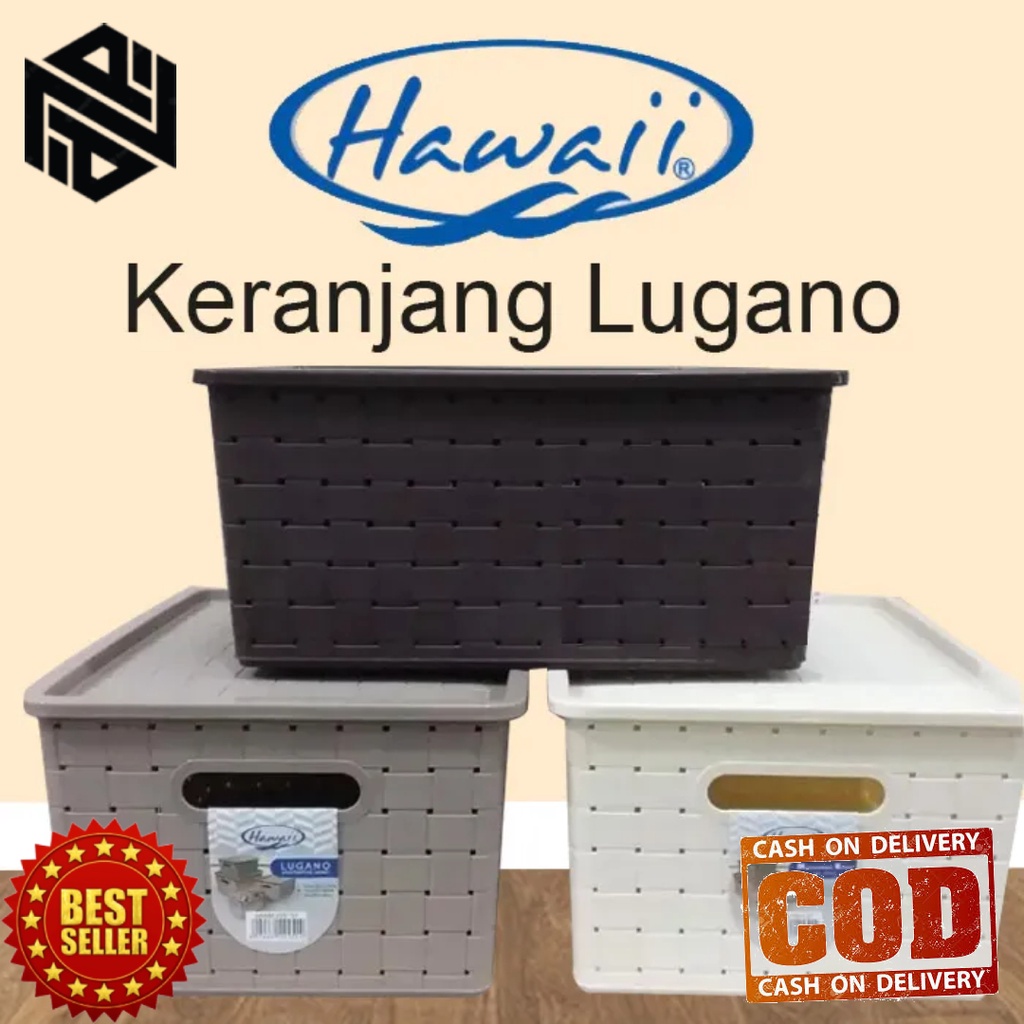 Jual Kotak Box Hawaii 9250 DT Keranjang Lugano S Dengan Tutup Plastik