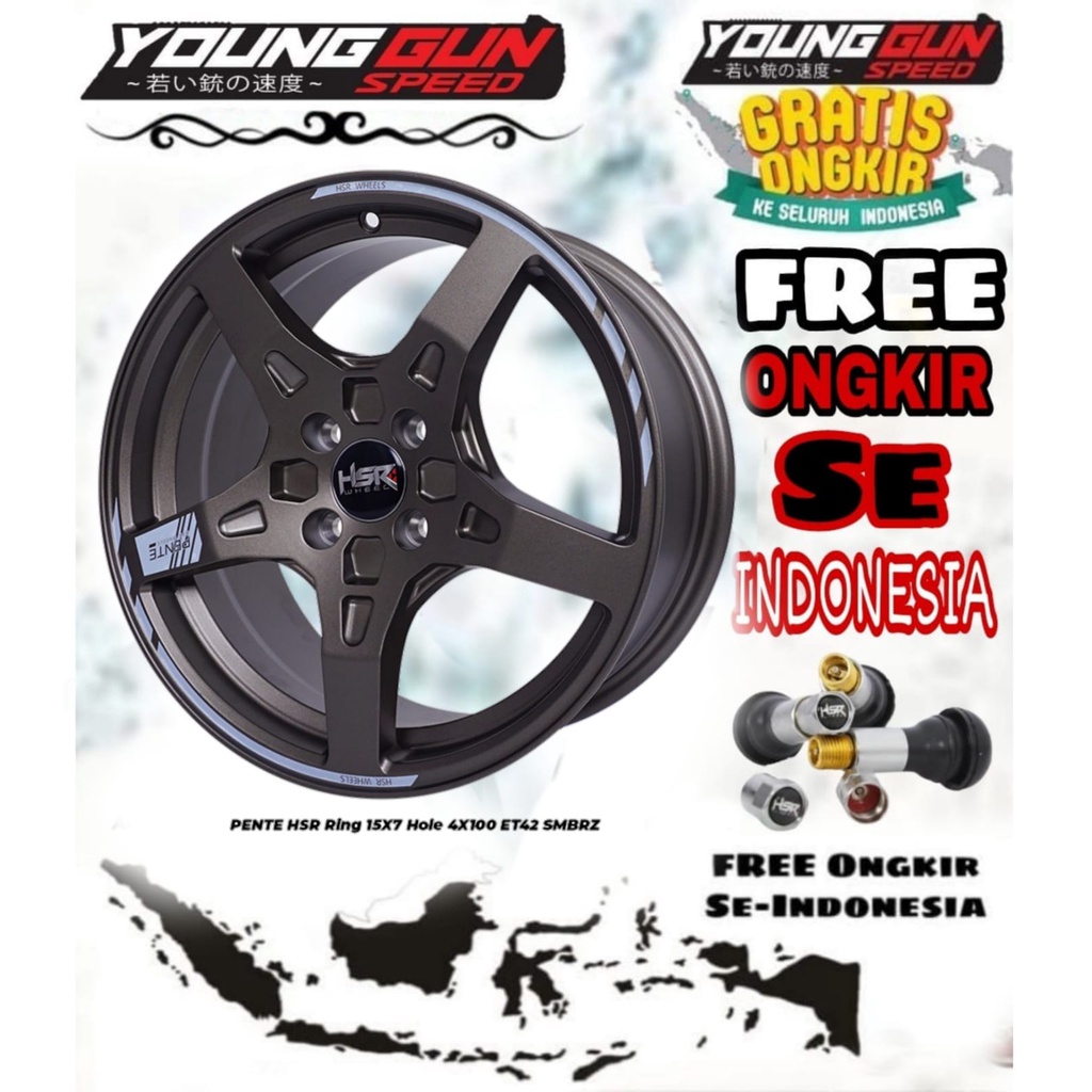 Jual Velg Racing Mobil R Hsr Pente Ring Brio Ayla Agya Sirion