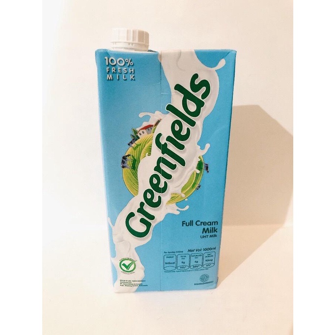 Jual Greenfields Full Cream Milk 1000ml Shopee Indonesia