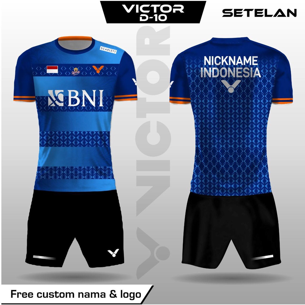 Jual Set Jersey Celana Badminton All England Baju Victor Bni Kaos Bulu