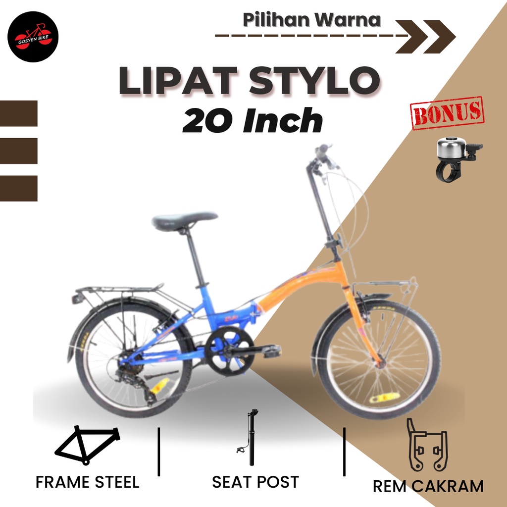 Jual Sepeda Lipat United Stylo Frame Hi Teen Steel Shopee Indonesia