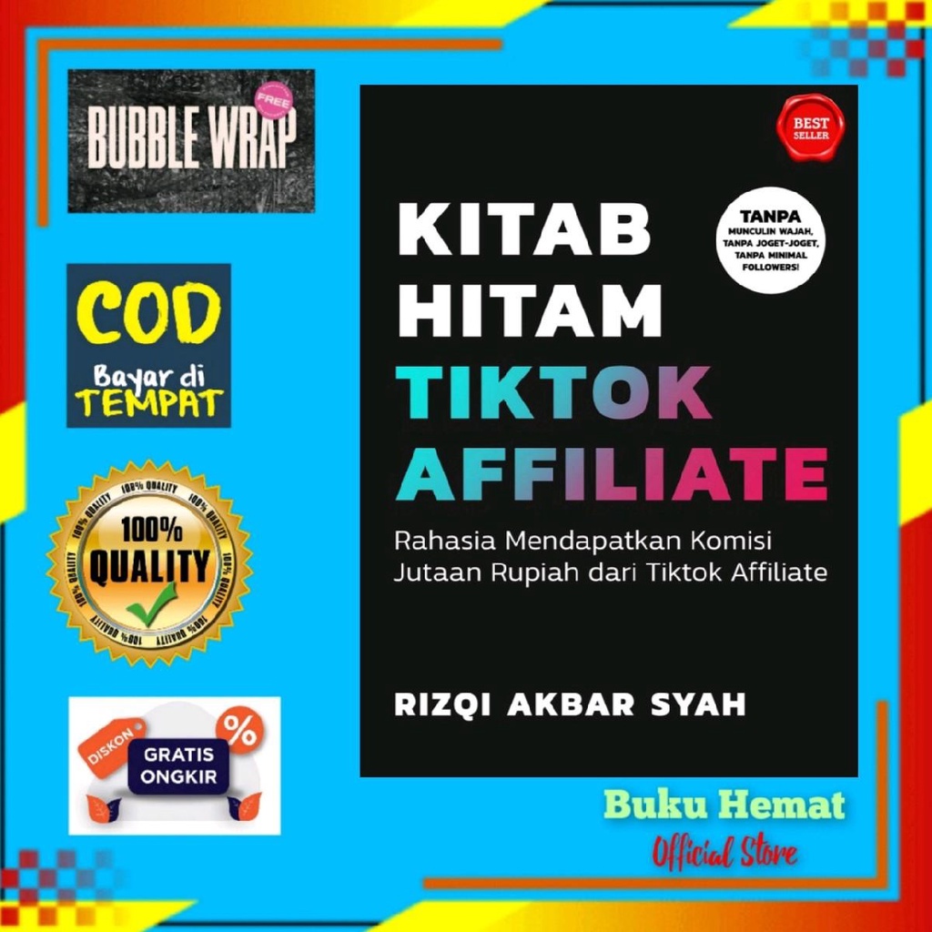 Jual Buku Kitab Hitam Tiktok Affiliate Shopee Indonesia