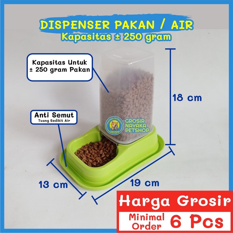 Jual NAYAKA GROSIR Dispenser Pakan Kucing 250 Gram Anti Semut Tempat