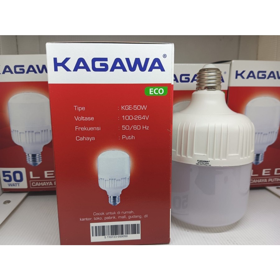 Jual Bohlam LED KAGAWA ECO Capsule 50 Watt Cahaya Putih Lampu LED 50w