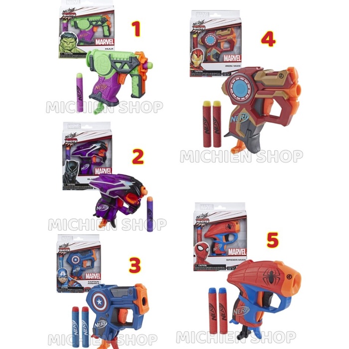 Jual Nerf Microshots Micro Shots Microshot Marvel Shopee Indonesia