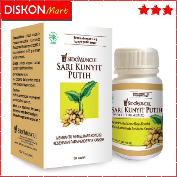 Jual Sari Kunyit Putih Sidomuncul Kapsul Jamu Obat Herbal Kanker