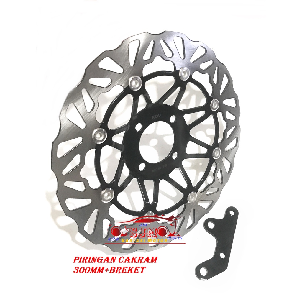 Jual Piringan Cakram Depan Yamaha RX KING Plus BREKET 300mm DISC CAKRAM