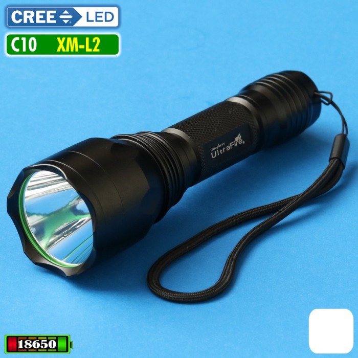 Jual Senter Led Polisi Senter Ultra Focus C White Ultrafire Asli Cree