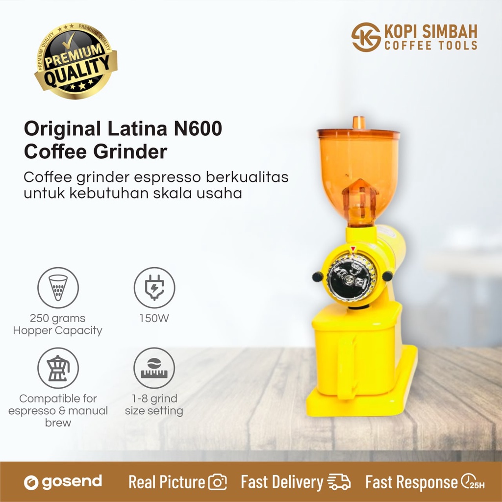 Jual Electric Coffee Grinder N600 Latina Mesin Alat Penggiling Biji