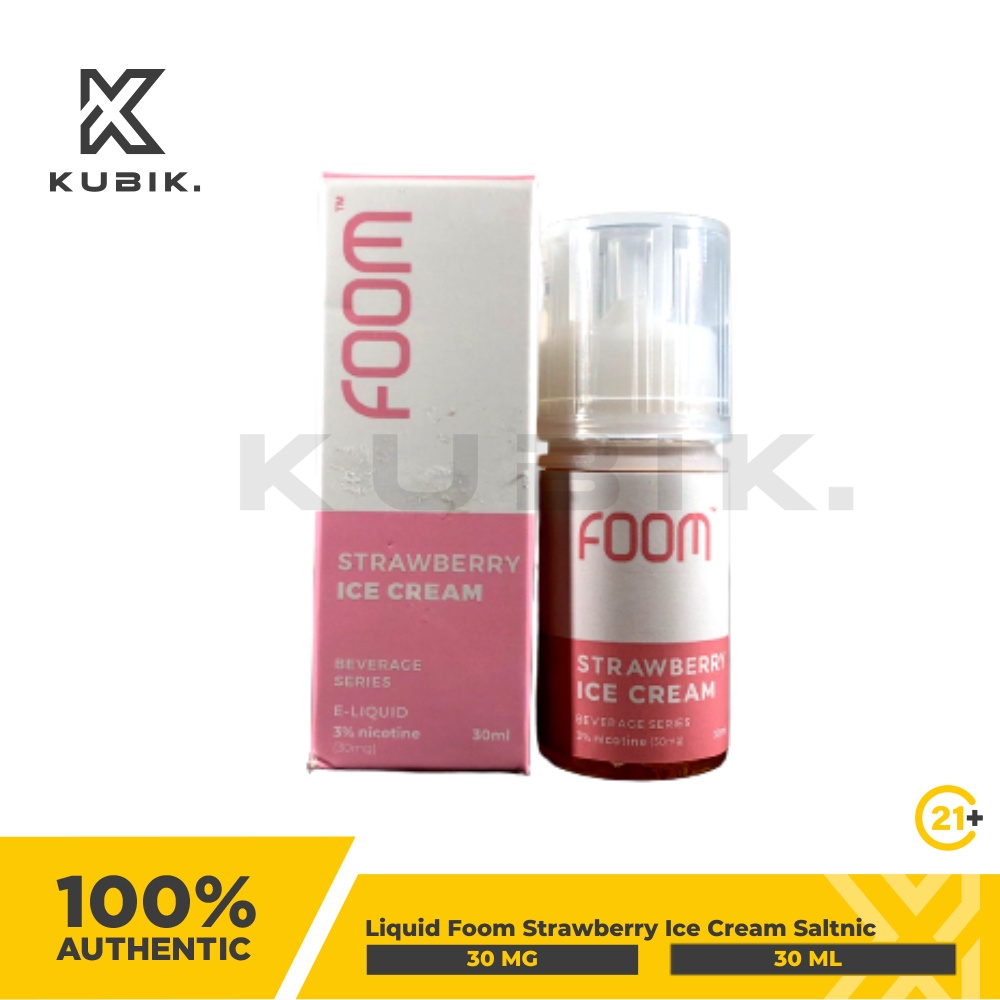 Jual Liquid Foom Strawberry Ice Cream Salt Nic Ml Shopee Indonesia