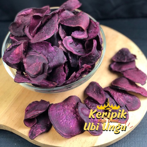 Jual 200 Gr Keripik Mantang Ungu Keripik Ubi Ungu Shopee Indonesia