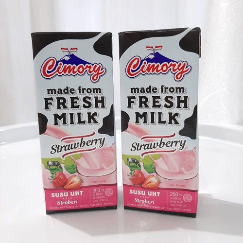 Jual CIMORY Fresh Milk Susu UHT Strawberry Pack 250ml Shopee Indonesia