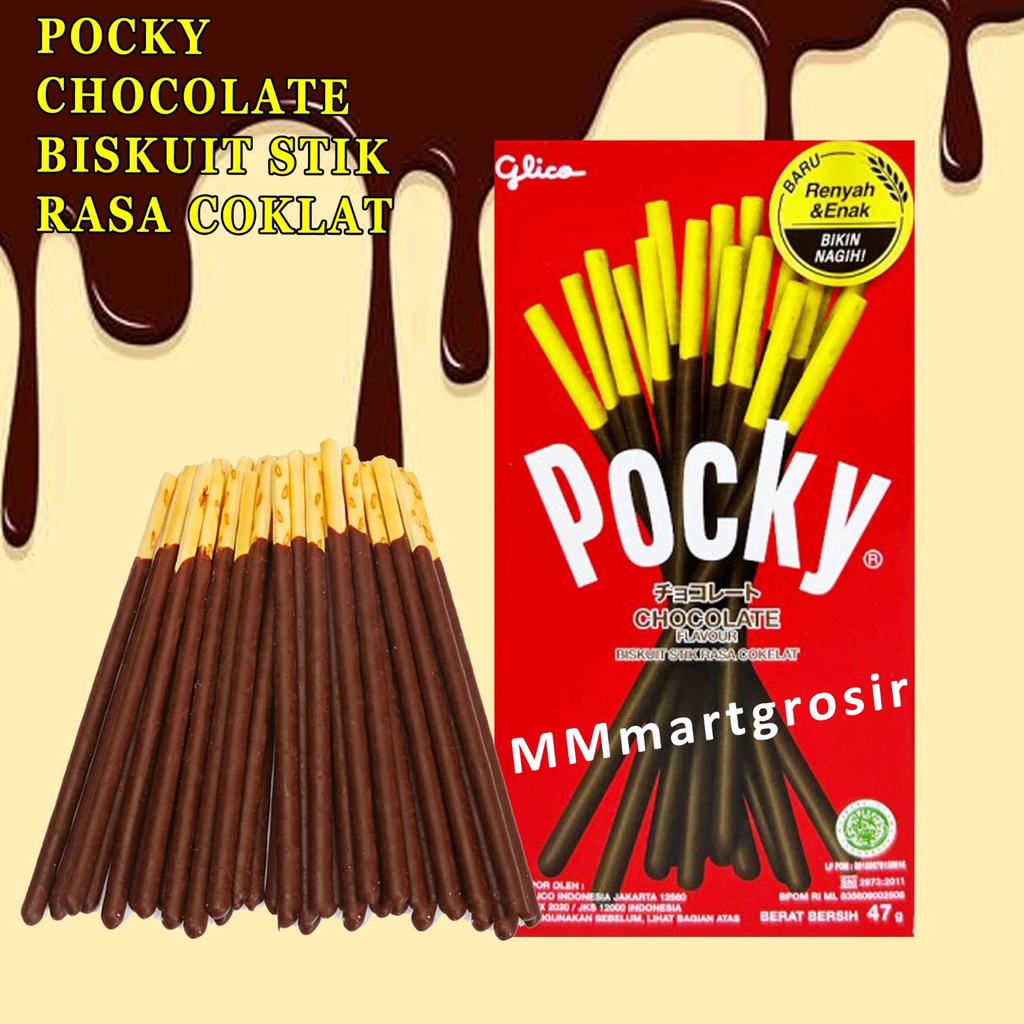 Jual POCKY CHOCOLATE FLAVOUR BISKUIT STIK RASA COKLAT 47g Shopee