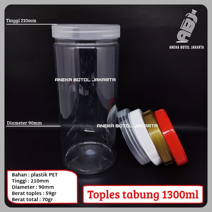 Jual Toples Tabung Ml Toples Plastik Silinder Liter Shopee