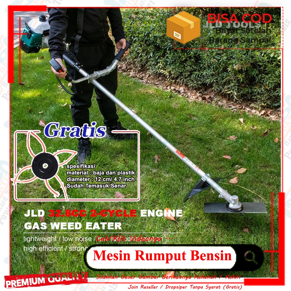 Jual Mesin Potong Rumput Senar Nylon Gendong 2tak Brush Cutter 7000rpm