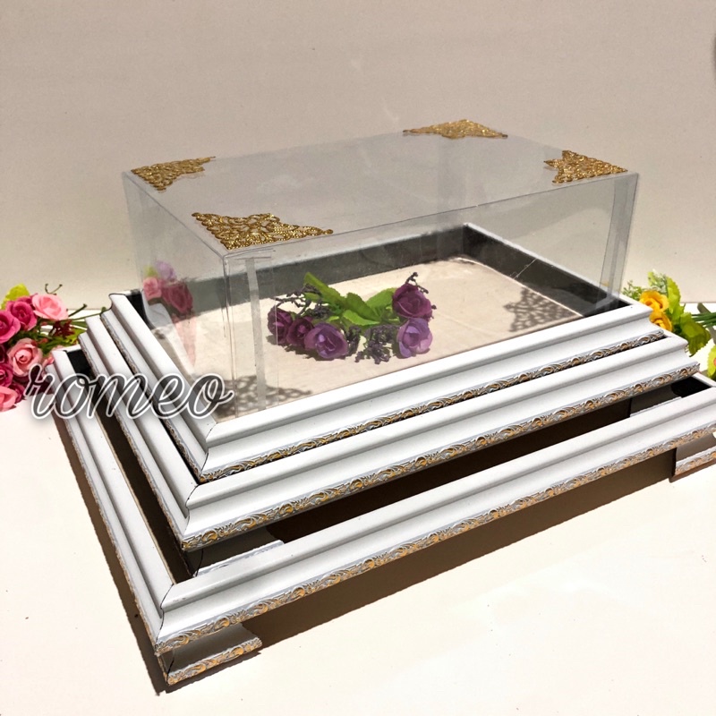 Jual Hantaran Seserahan Pernikahan Frame Fiber Set Isi Box Baki