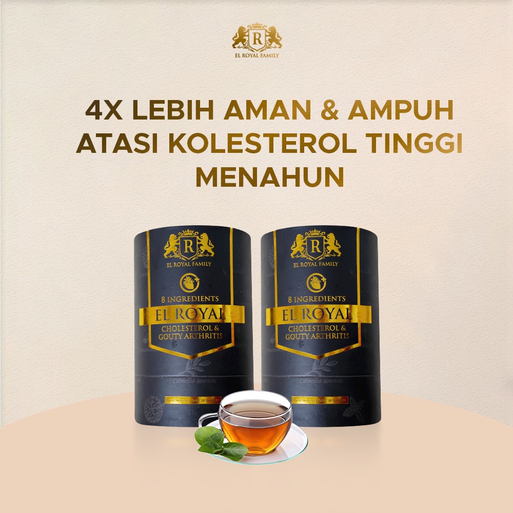 Jual PAKET 2 BOTOL El Royal Cholesterol Gouty Arthritis Kolesterol