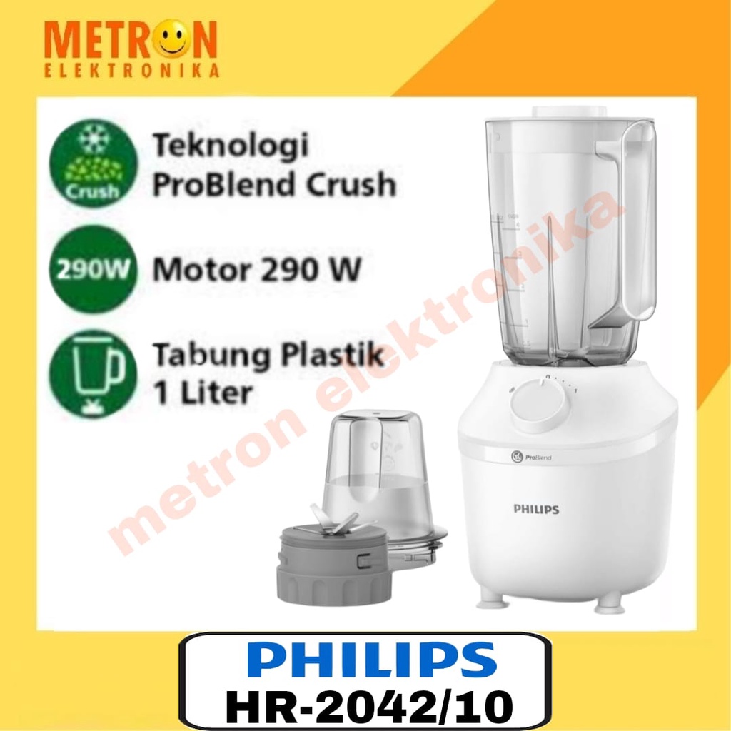 Jual Philips Hr White Series Blender Plastik Ltr W