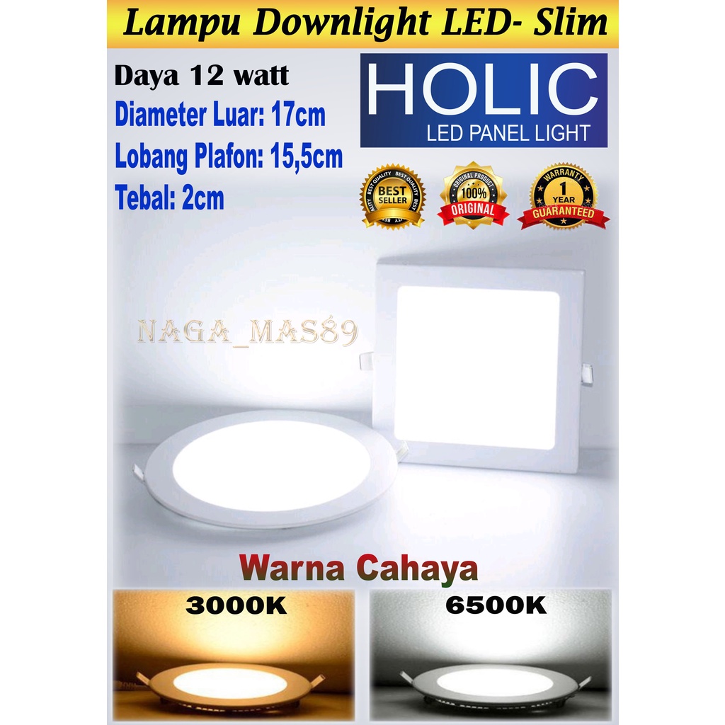 Jual Lampu Downlight Led Watt Hlc Mbd Shopee Indonesia