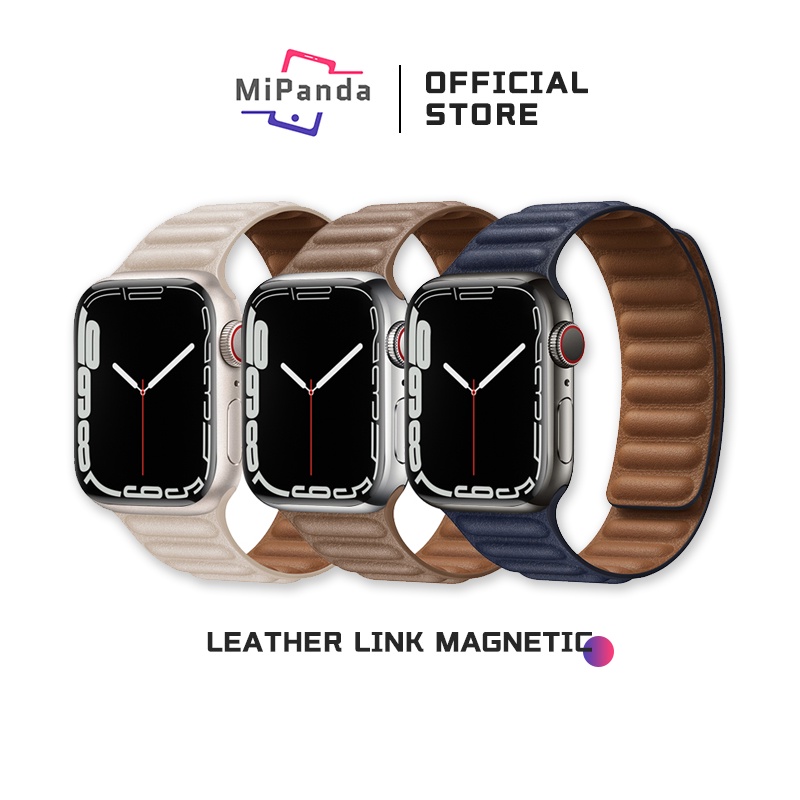 Jual Mipanda Strap Apple Watch Leather Link Magnetic Loop Strap Watch